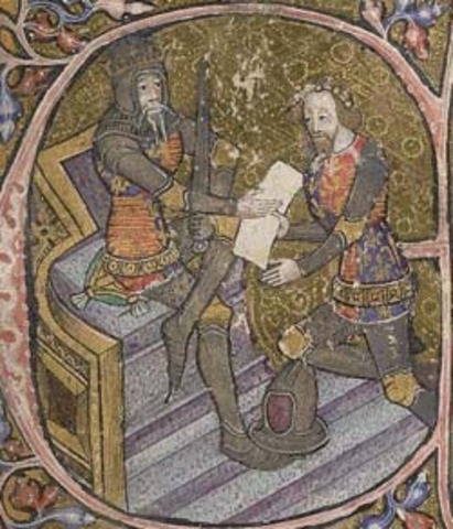 Edward III's son the Black Prince wins victory over French at Crecy.