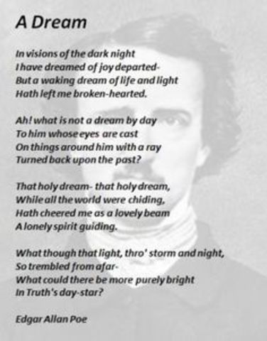 Poe writes his first poem