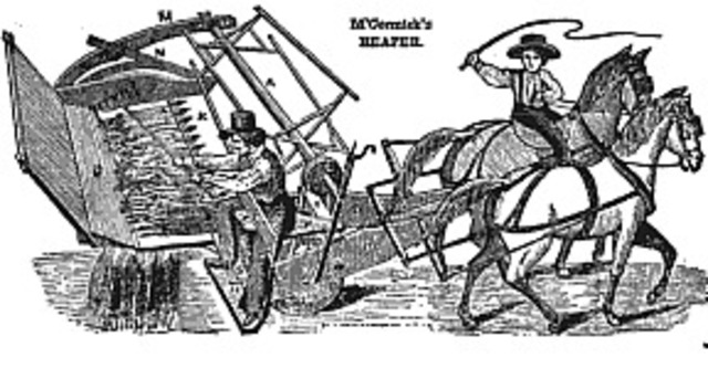 Invention of the mechanical reaper
