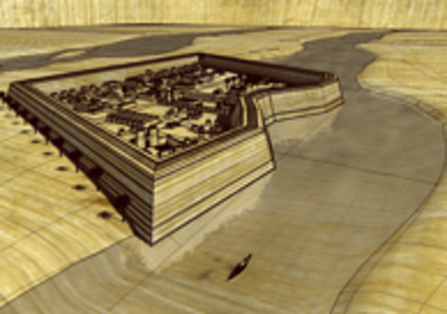 Menes Builds Dam Around Memphis