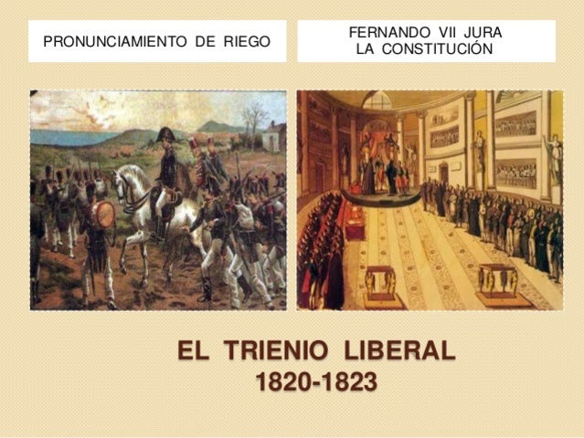 El Trienio Liberal   (1820-1823)