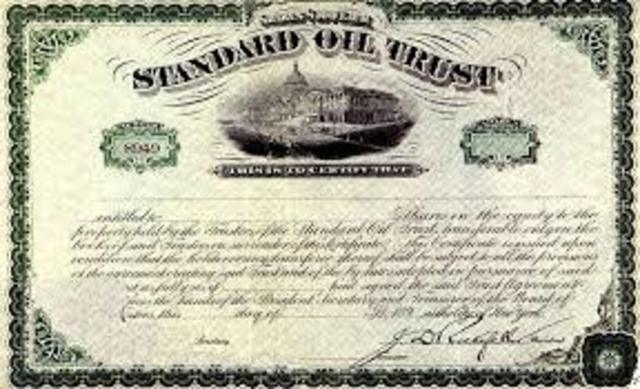 John D. Rockefeller created his an oil company
