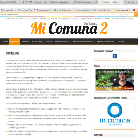 Medios impresos Comunales