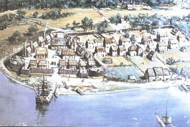 King Charles the second giving land