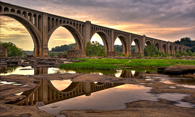People Land on the Virginia James River