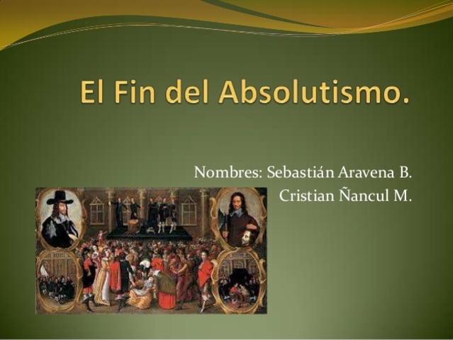 El final del Absolutismo   (1823-1833)