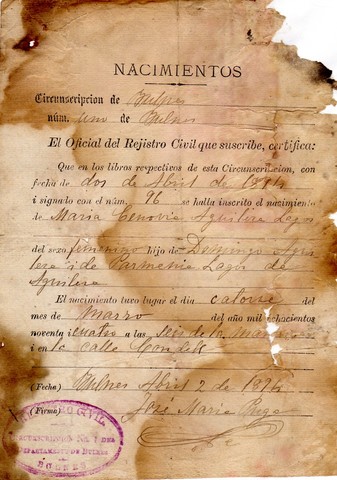 Registros de nacimientos y defunciones obligados por la iglesia