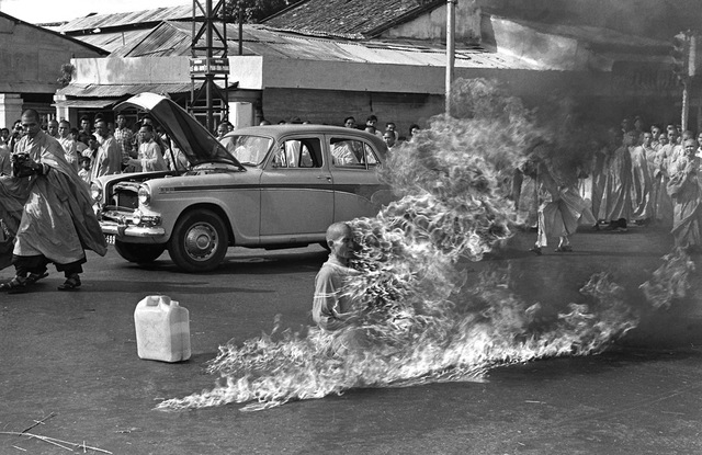 Auto inmolación del monje budista Thich Quang Duc