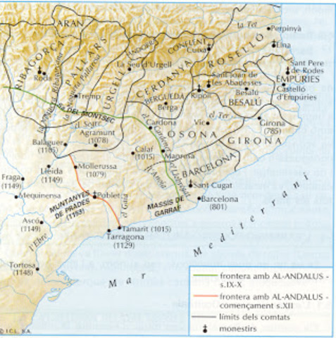 Procés de feudalització i conquesta de la Catalunya Nova