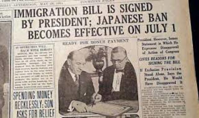 The Immigration Act of 1924