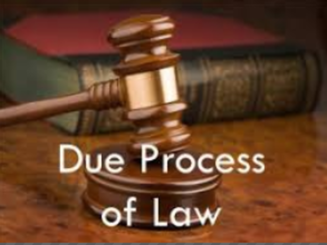 Due Process of law
