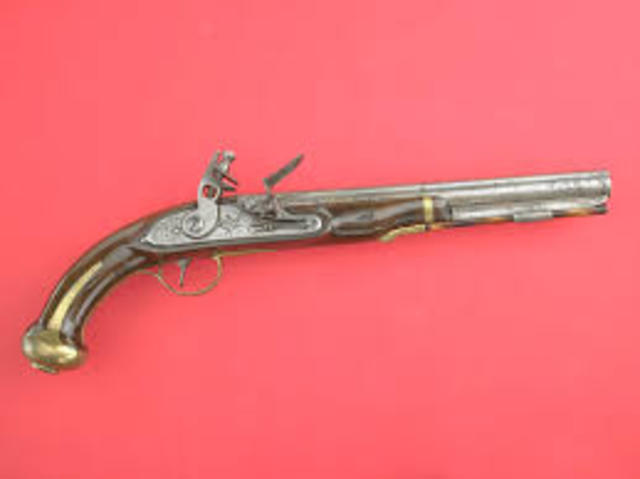 The 1805 rifled flintlock pistol