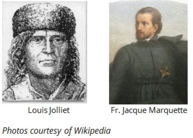 Louis Jolliet and Father Jacques Marquette