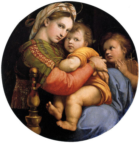 DONE Renaissance Art/Artists Event #5 ( Madonna of the chair : Raphael
