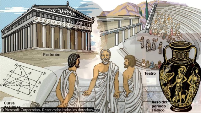 GRECIA (edad de oro) Desarrollo de la ingeniería civil: arquitectura, topografía, ciencia (mecánica)