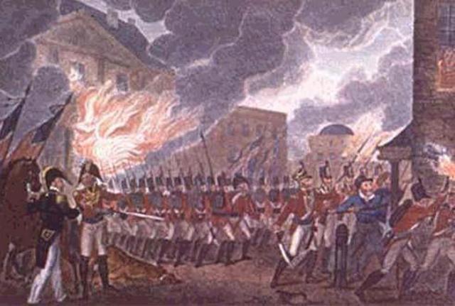 British Marines Burn Washington