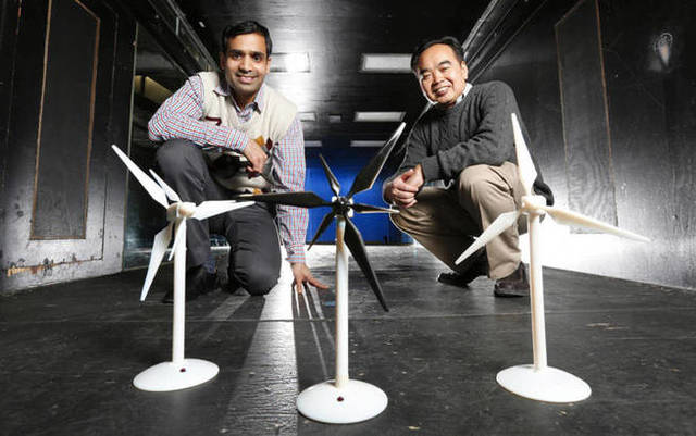 Turbinas eólicas con doble rotor.