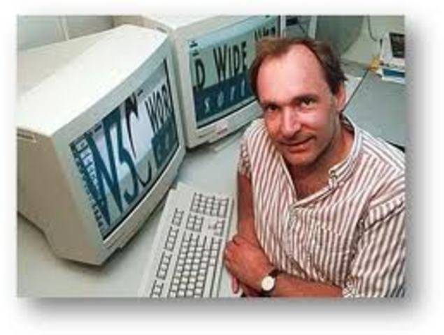 Tim Berners-Lee desenvolve a World Wide Web