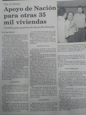 Barranquilla pide apoyo para proyectos de desarrollo