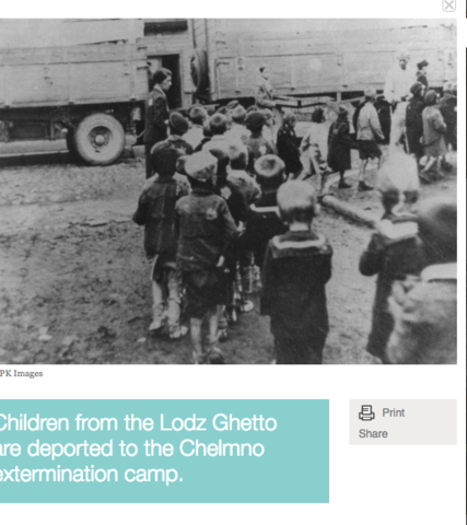 Children deported to Chelmno extermination camp