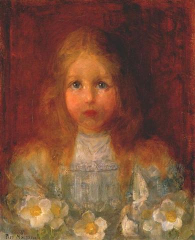 Πορτρέτο κοριτσιού με λουλούδια