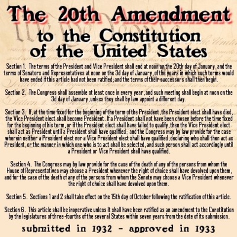 20th Amendment