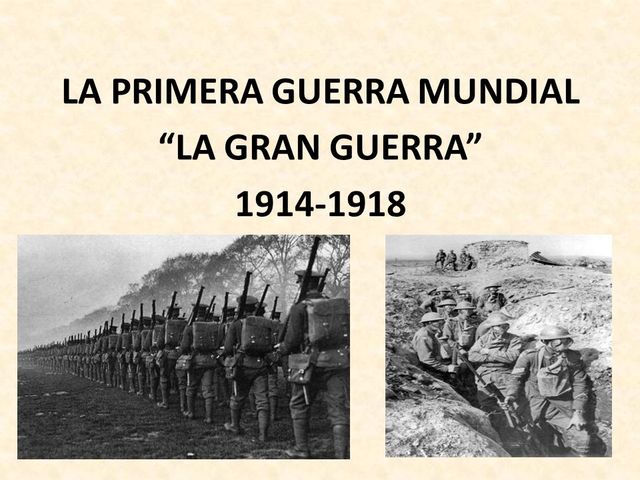 PRIMERA GUERRA MUNDIAL