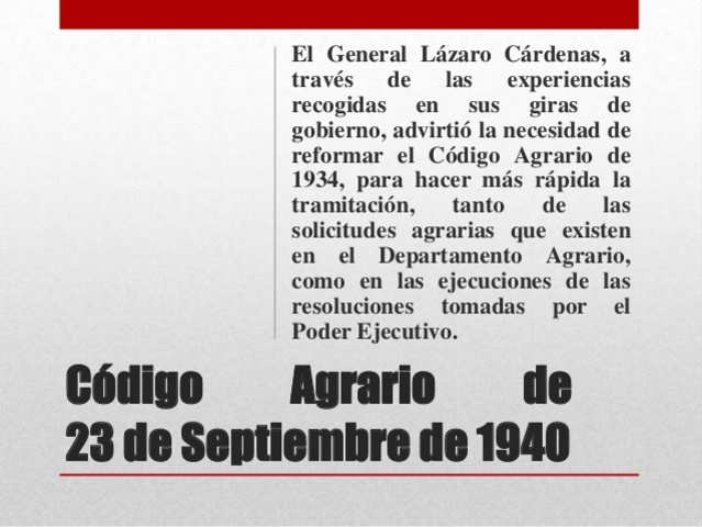 reforma al codigo agrario