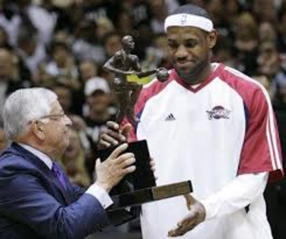 HE RECIVED NBA'S MVP AWARD