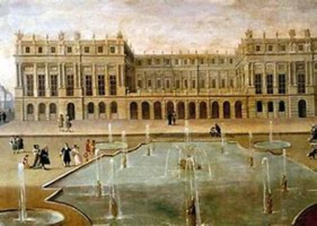 Reunion en el palacio de Versalles