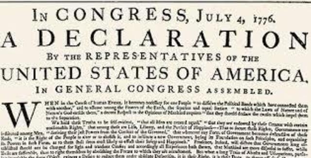 The Declaration of Independence