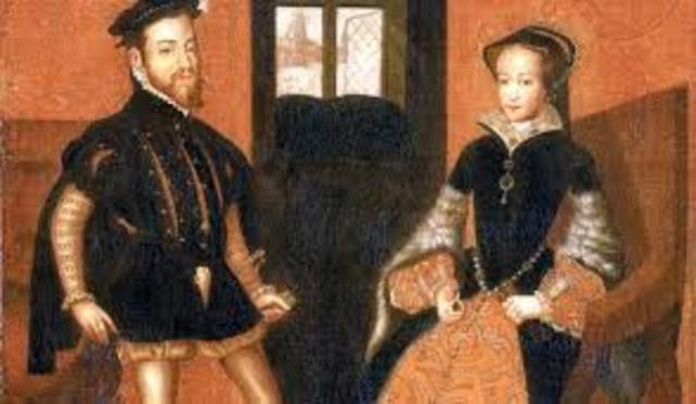 Felipe II y María I de Inglaterra.