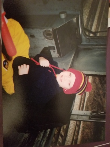 First time riding on a Real Train