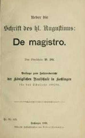 De magistro, ensayo de epistemología de San Agustín