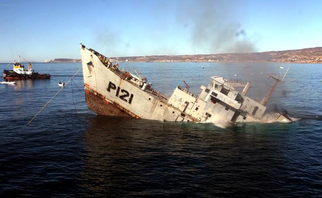 Hundimiento Barcos