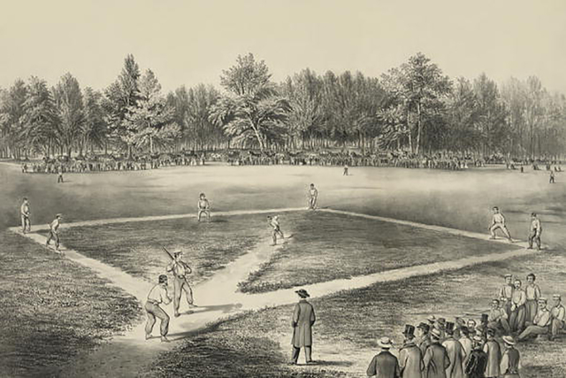 The First game of Baseball