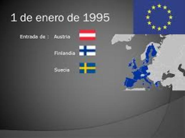Austria, Finlandia y Suecia entran en la UE