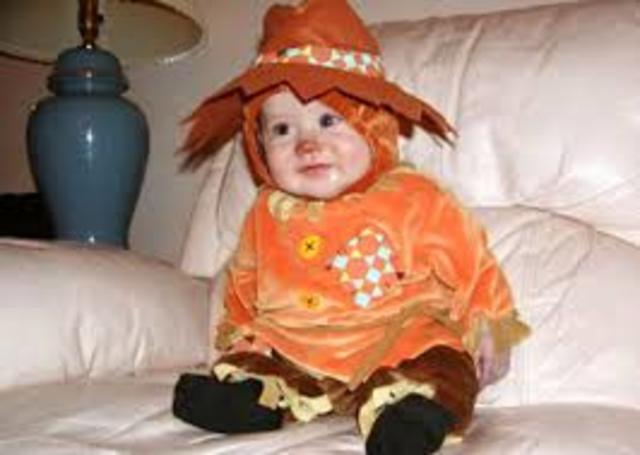 first Halloween; winning Halloween costume competition