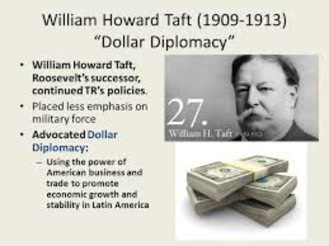 President taft's dollar diplomacy with Latin America