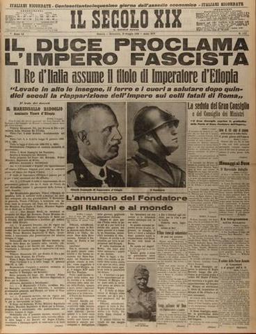 Nascita dell'impero Italiano