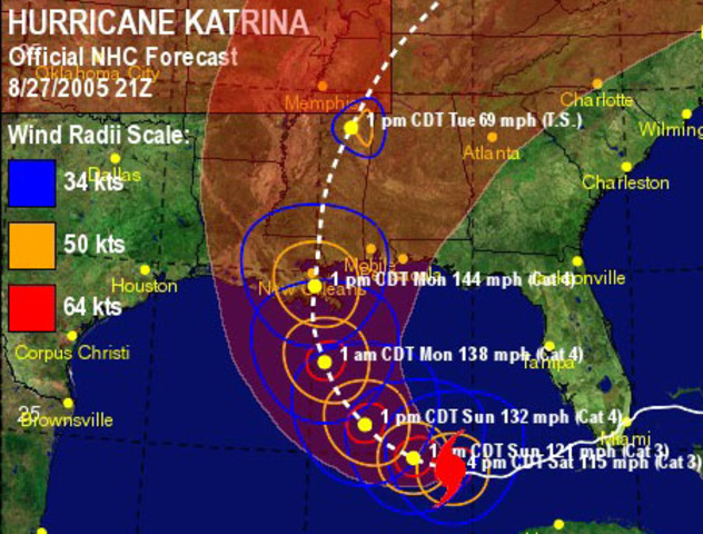 Hurricane Katrina was Brewing