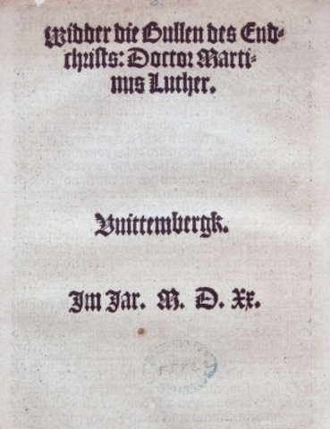 "The Bull of the Antichrist"