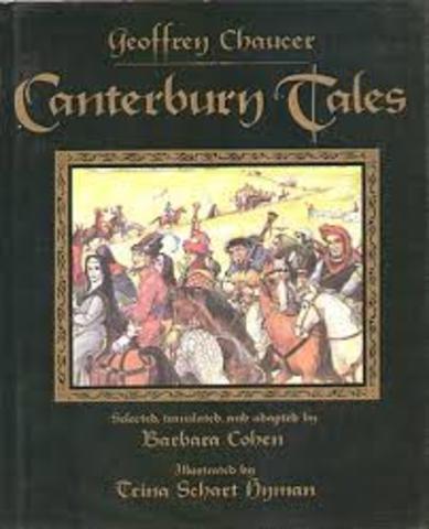 Literary Works of the Renaissance Event 1; The publishing of "The Canterbury Tales"