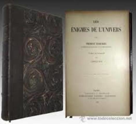 Ernst Haeckel publica su obra