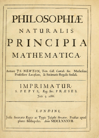 Principios matemáticos de la filosofía de la naturaleza.