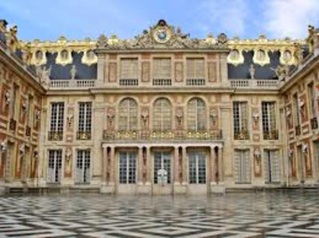 Reunion en el palacio de Versalles