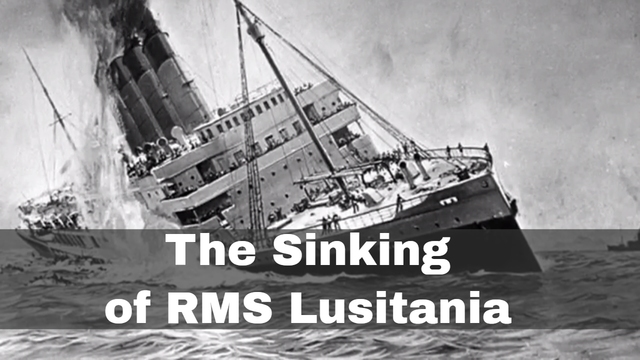 Lusitania sunk