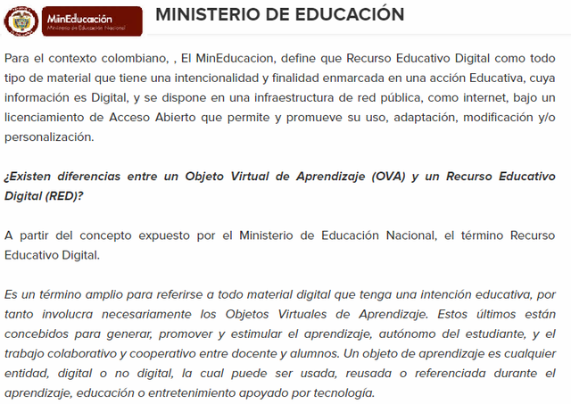 MINISTERIO DE EDUCACIÓN