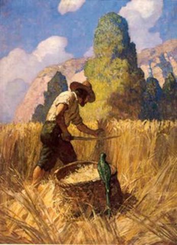 Se establece en Brasil y monta su plantación y hace un trato con el portugués para que le traiga la mitad de su fortuna en cosas para trabajar la tierra