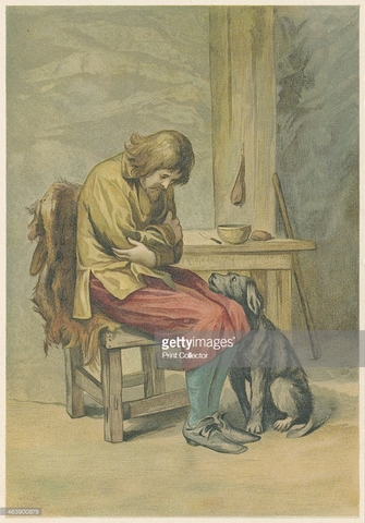 Se enferma y establece una devoción por Dios gracias a un sueño Se enferma de fiebre y sueños sobre un ángel justiciero sobre el.